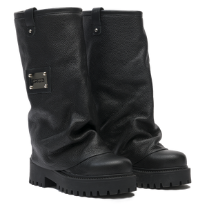 CHUNKY – Leather Boots Black-Sneaker-CRISTIANZEROTRE