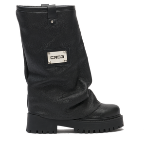 CHUNKY – Leather Boots Black-Sneaker-CRISTIANZEROTRE