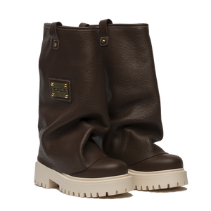 CHUNKY – Leather Boots Brown-Sneaker-CRISTIANZEROTRE