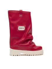 CHUNKY – Leather Boots Red-Sneaker-CRISTIANZEROTRE