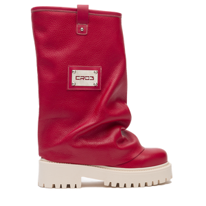 CHUNKY – Leather Boots Red-Sneaker-CRISTIANZEROTRE