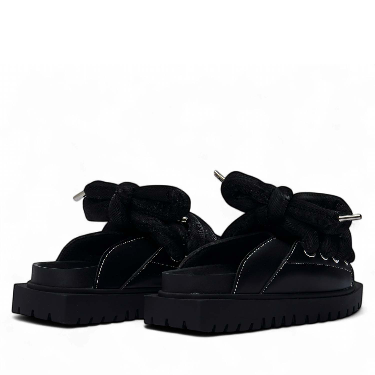 Black Leather Sandals