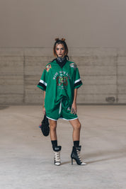 SET - T-shirt over + Short green + Rush Black