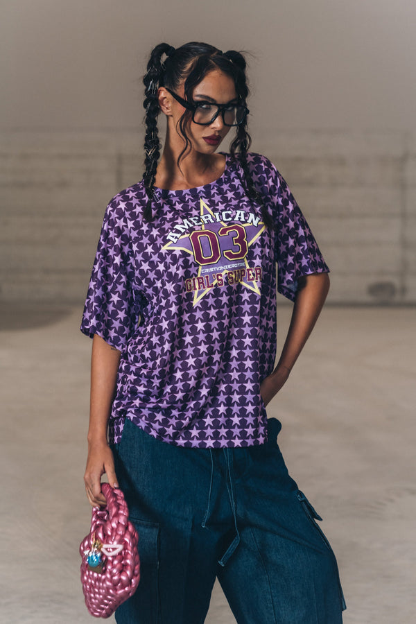 SET - Purple Tee + Denim + Rush