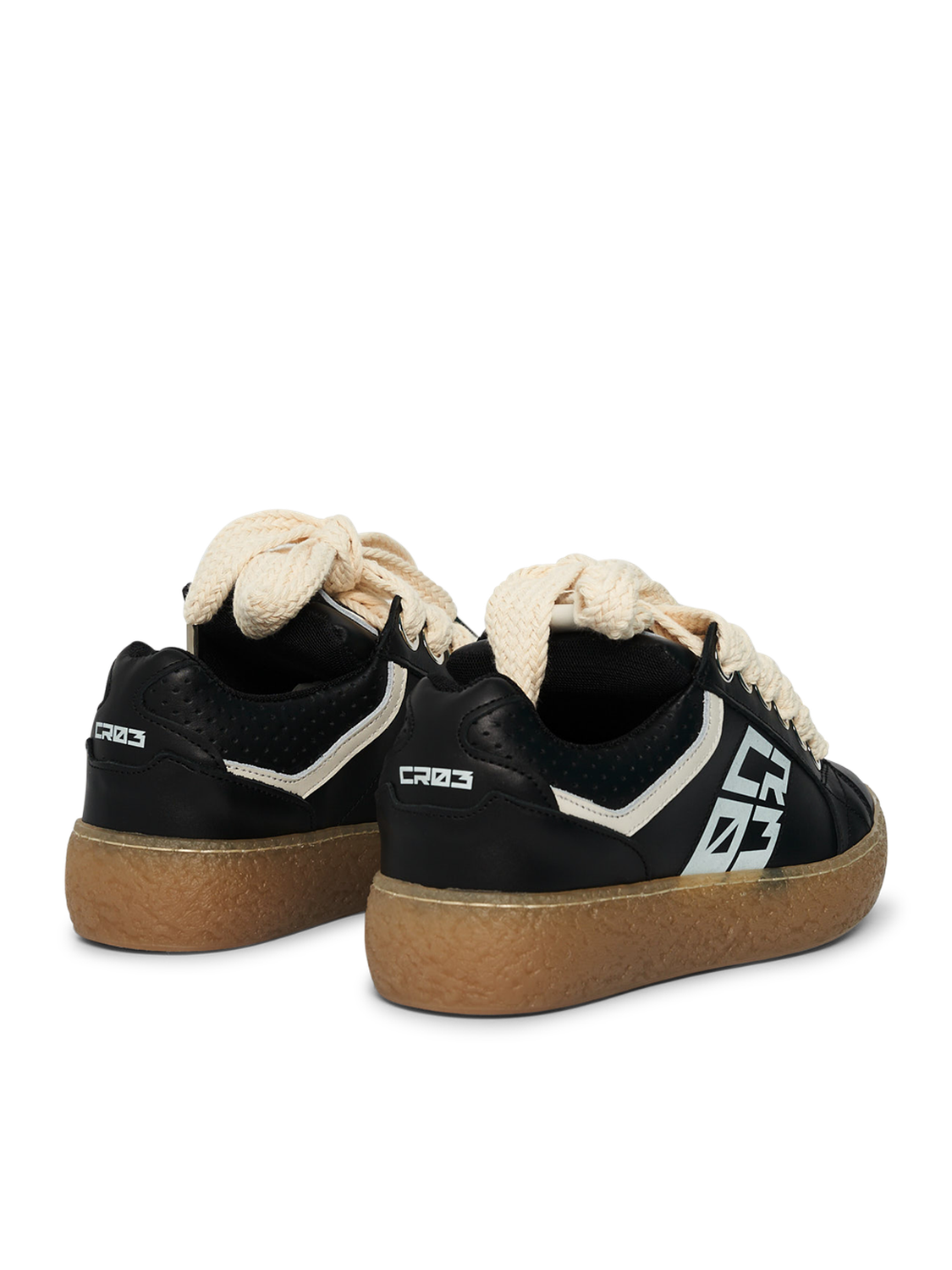 Dude – Black Leather-Sneaker-CRISTIANZEROTRE