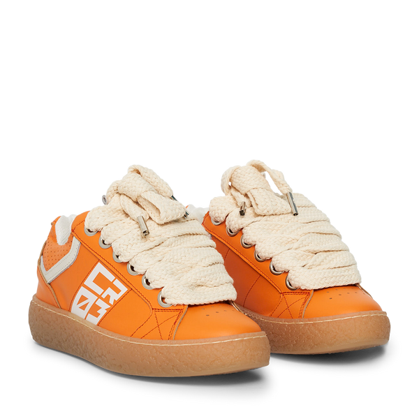 Dude – Orange Leather-Sneaker-CRISTIANZEROTRE