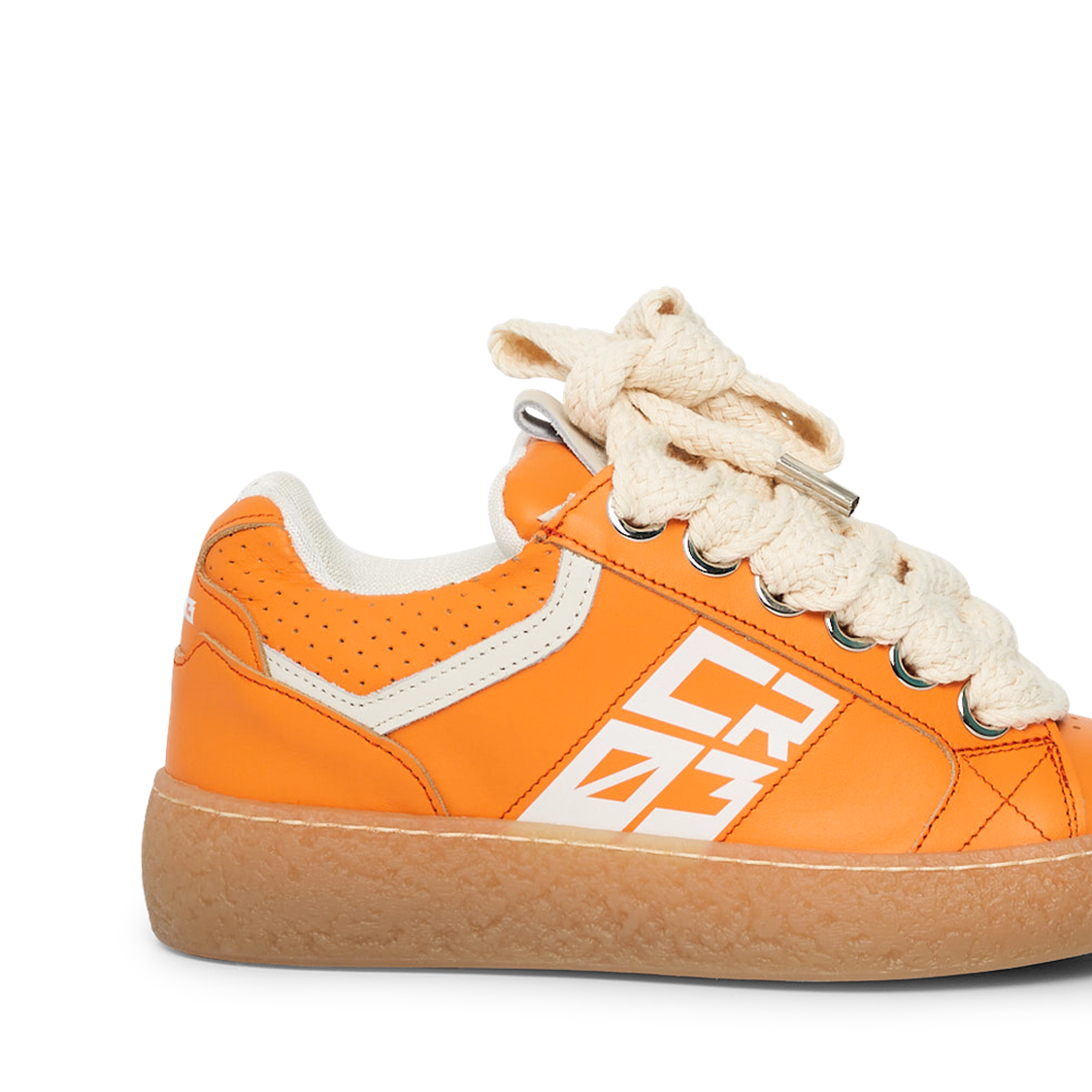 Dude – Orange Leather-Sneaker-CRISTIANZEROTRE