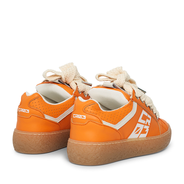 Dude – Orange Leather-Sneaker-CRISTIANZEROTRE