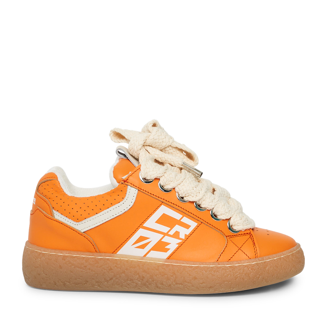 Dude – Orange Leather-Sneaker-CRISTIANZEROTRE