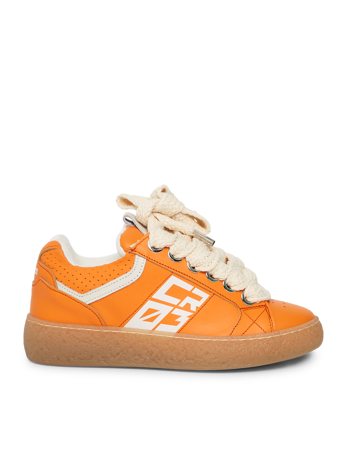 Dude – Orange Leather-Sneaker-CRISTIANZEROTRE