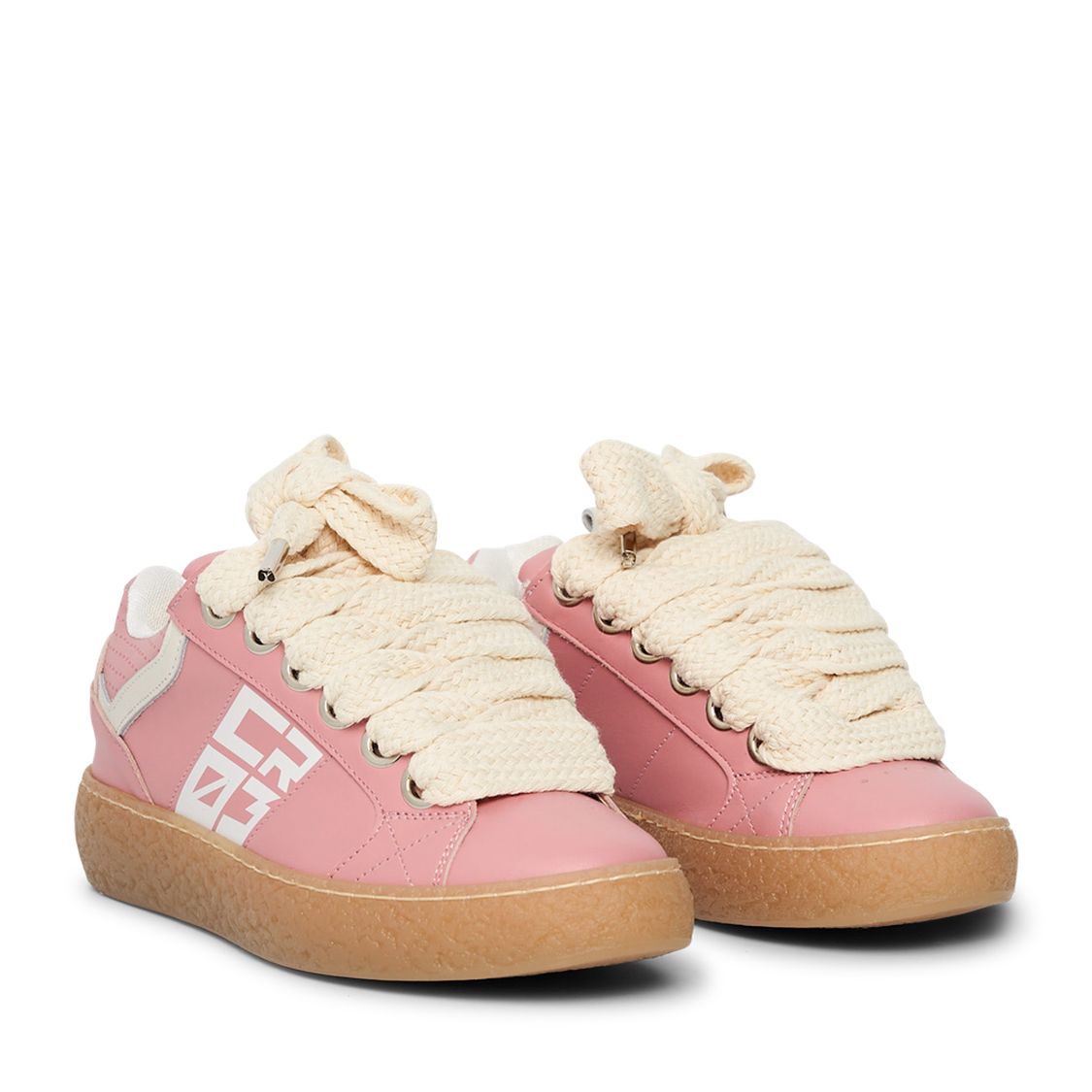 Dude – Pink Leather-Sneaker-CRISTIANZEROTRE