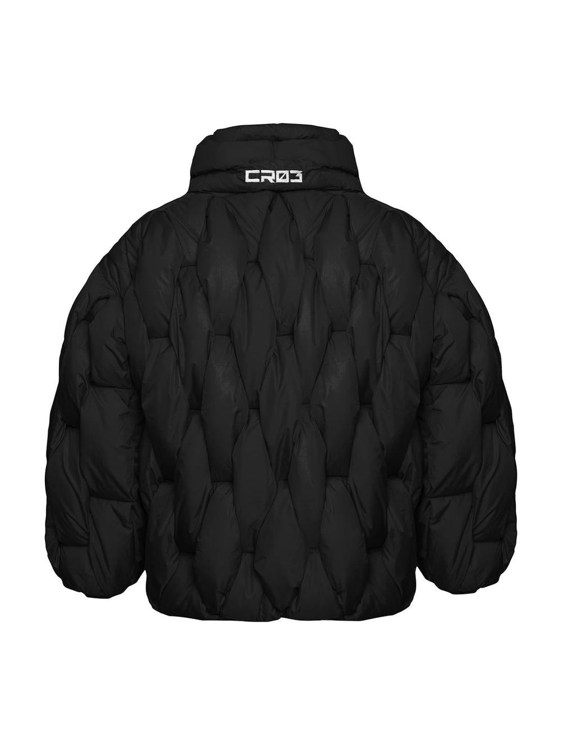 Glacier Puffer – Black Weave-Outwear-CRISTIANZEROTRE