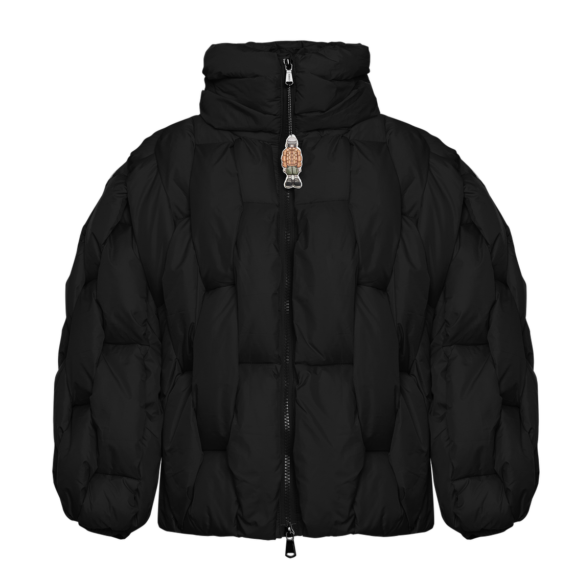 Glacier Puffer – Black Weave-Outwear-CRISTIANZEROTRE