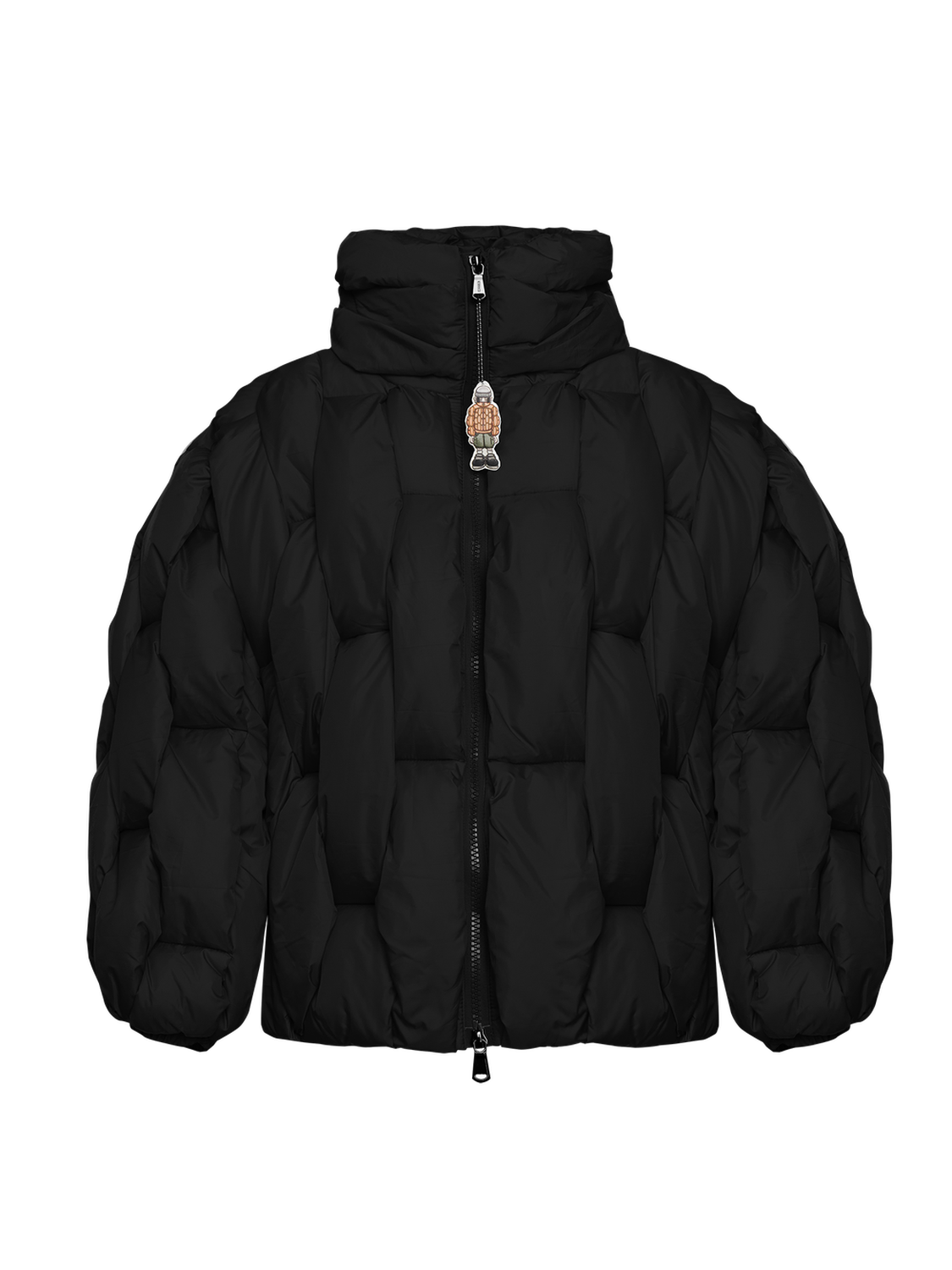 Glacier Puffer – Black Weave-Outwear-CRISTIANZEROTRE