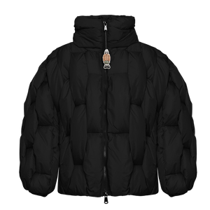 Glacier Puffer – Black Weave-Outwear-CRISTIANZEROTRE