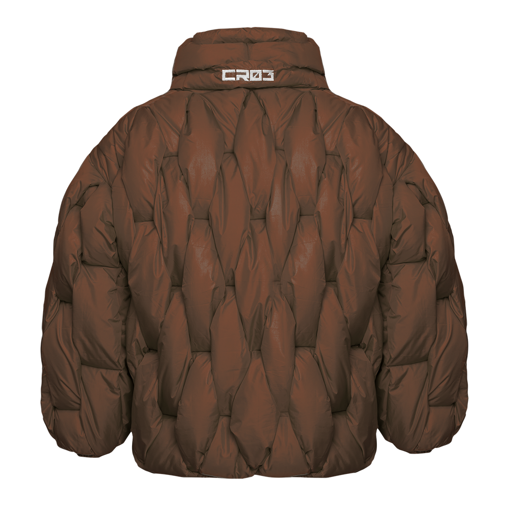 Glacier Puffer – Bronze Weave-Outwear-CRISTIANZEROTRE