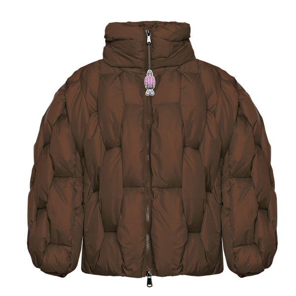 Glacier Puffer – Bronze Weave-Outwear-CRISTIANZEROTRE