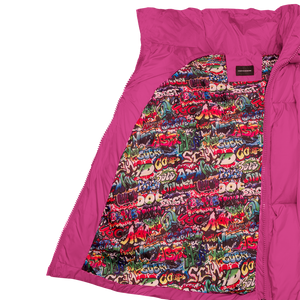 Glacier Puffer – Fuchsia Weave-Outwear-CRISTIANZEROTRE
