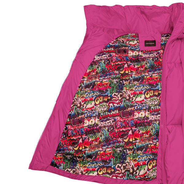 Glacier Puffer – Fuchsia Weave-Outwear-CRISTIANZEROTRE