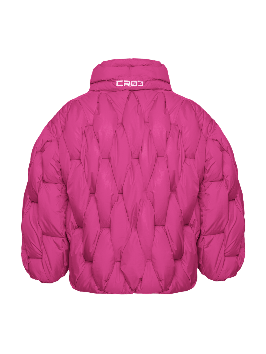 Glacier Puffer – Fuchsia Weave-Outwear-CRISTIANZEROTRE