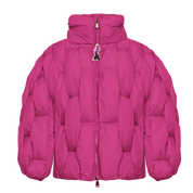 Glacier Puffer – Fuchsia Weave-Outwear-CRISTIANZEROTRE