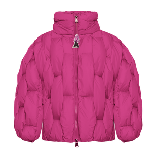 Glacier Puffer – Fuchsia Weave-Outwear-CRISTIANZEROTRE