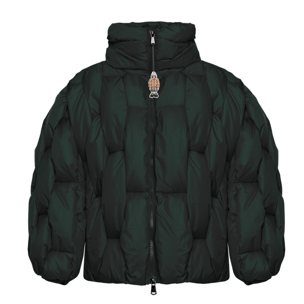 Glacier Puffer – Green Weave-Outwear-CRISTIANZEROTRE