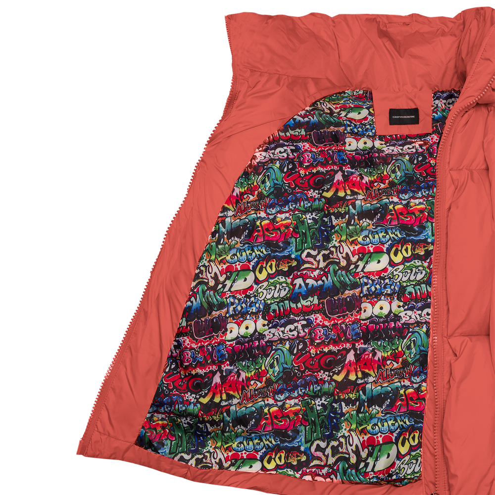 Glacier Puffer – Orange Weave-Outwear-CRISTIANZEROTRE