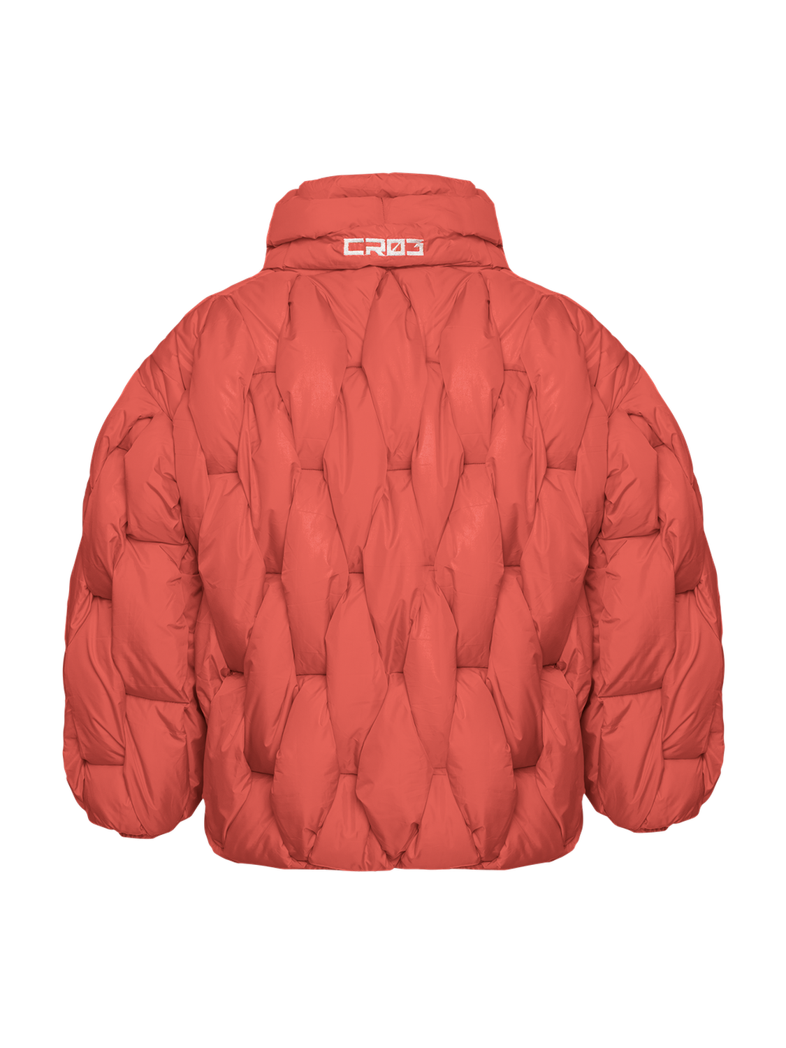 Glacier Puffer – Orange Weave-Outwear-CRISTIANZEROTRE