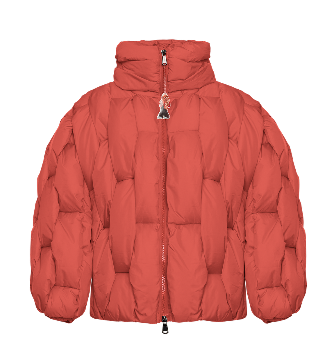 Glacier Puffer – Orange Weave-Outwear-CRISTIANZEROTRE
