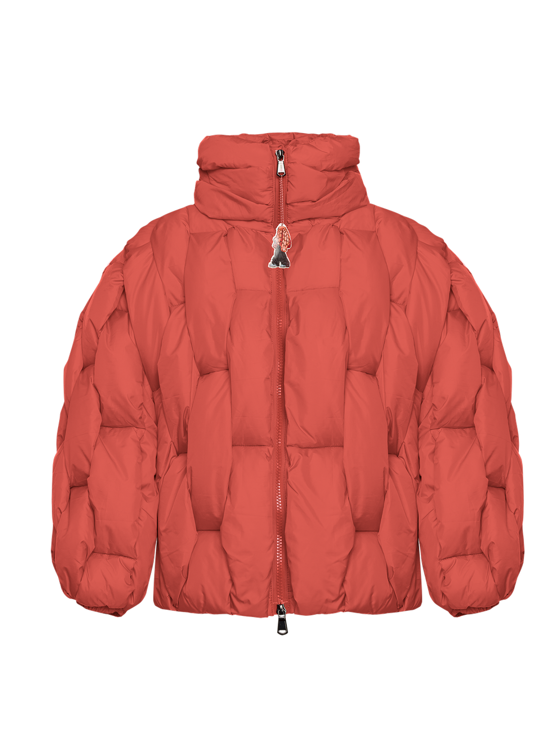 Glacier Puffer – Orange Weave-Outwear-CRISTIANZEROTRE