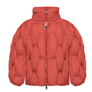 Glacier Puffer – Orange Weave-Outwear-CRISTIANZEROTRE