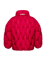 Glacier Puffer – Red Weave-Outwear-CRISTIANZEROTRE
