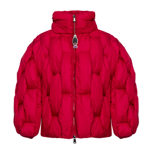 Glacier Puffer – Red Weave-Outwear-CRISTIANZEROTRE