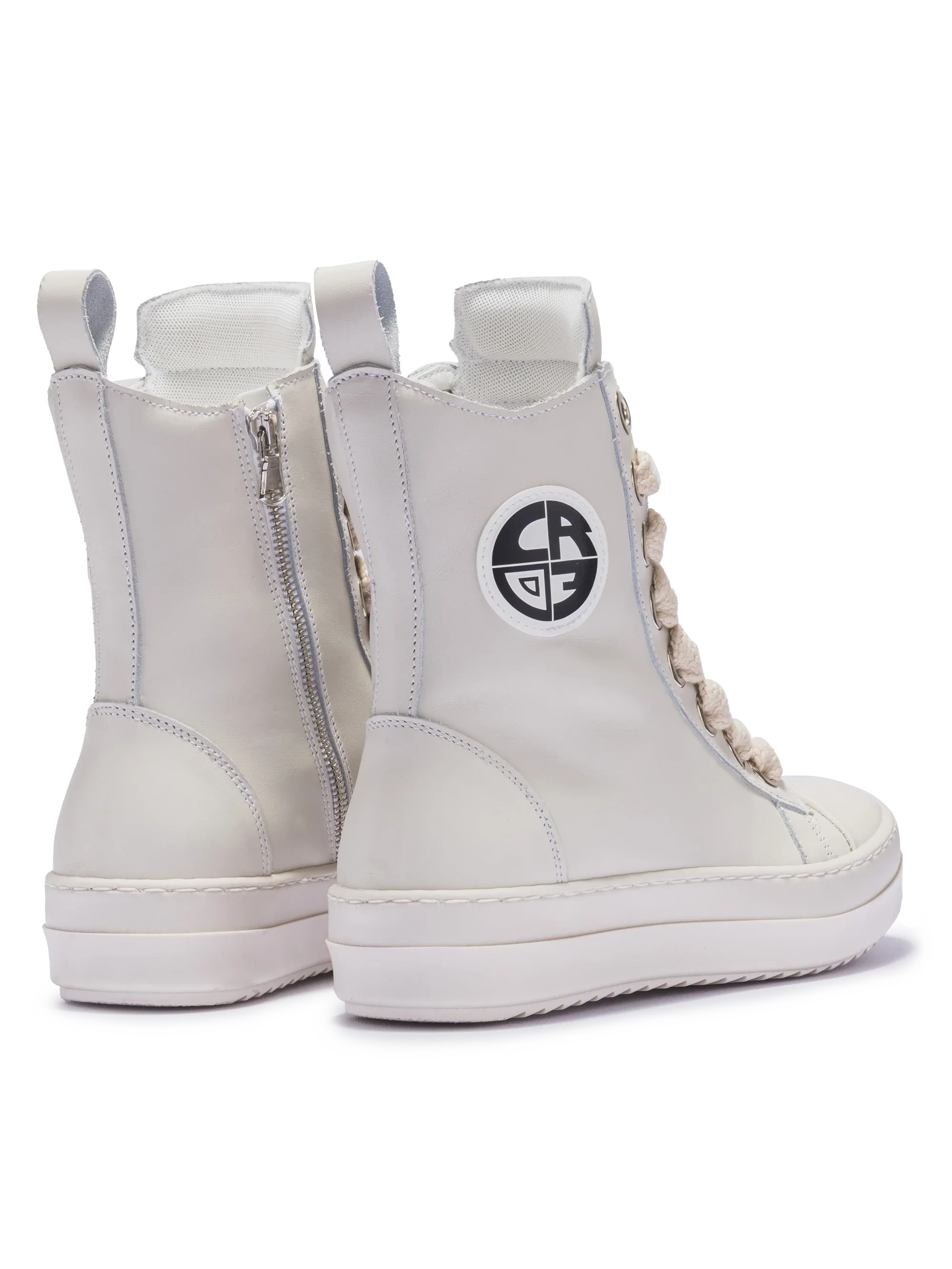 MIRAGE – Cream Leather with Cream Laces