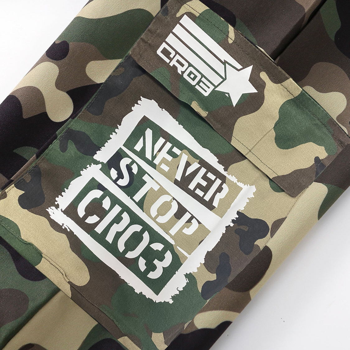 Pants Camouflage W with stamp-Pants-CRISTIANZEROTRE