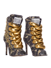 RUSH — Camouflage mit goldfarbener Kette