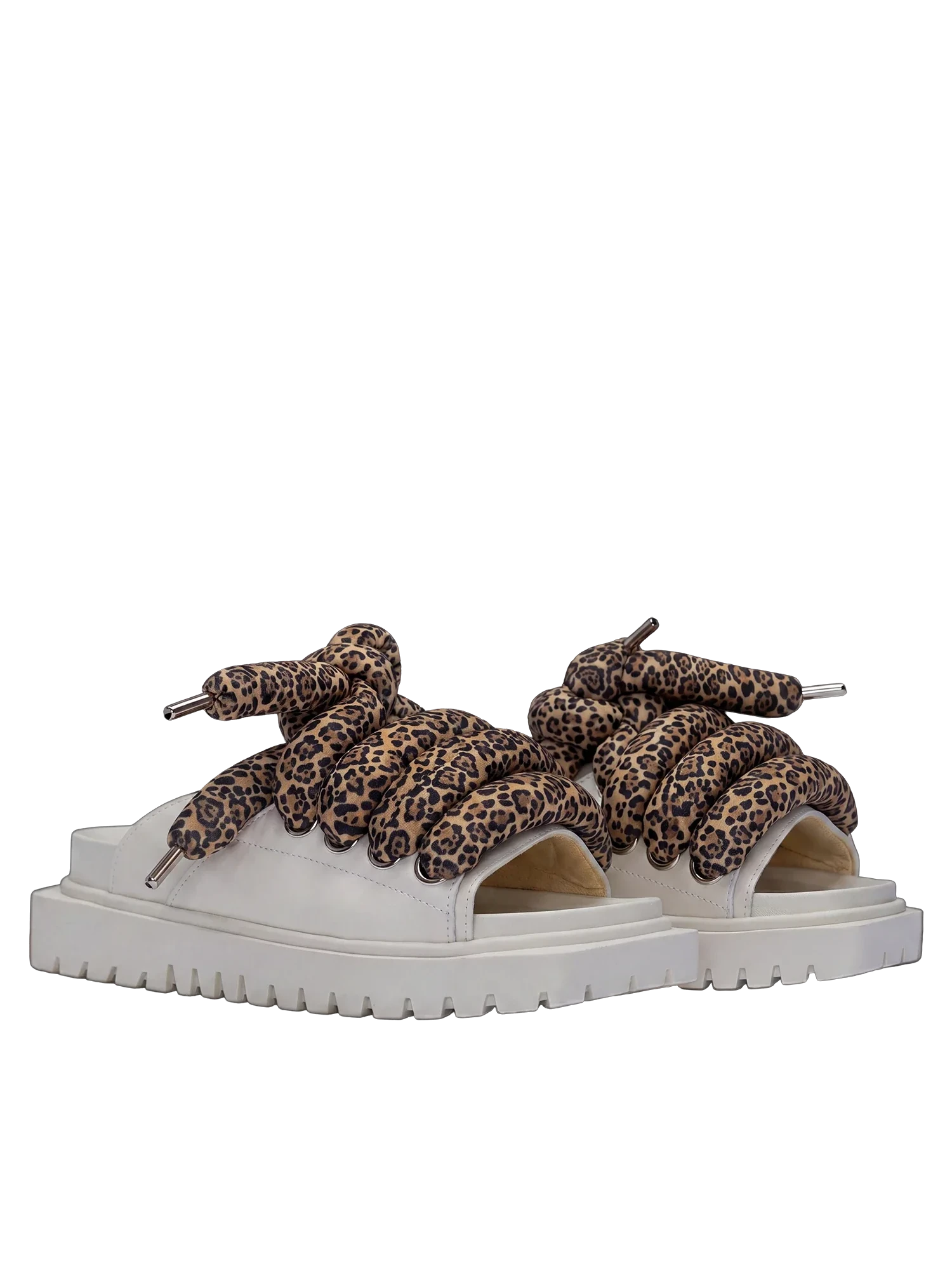 Sandale — Piele crem — LT Leopard