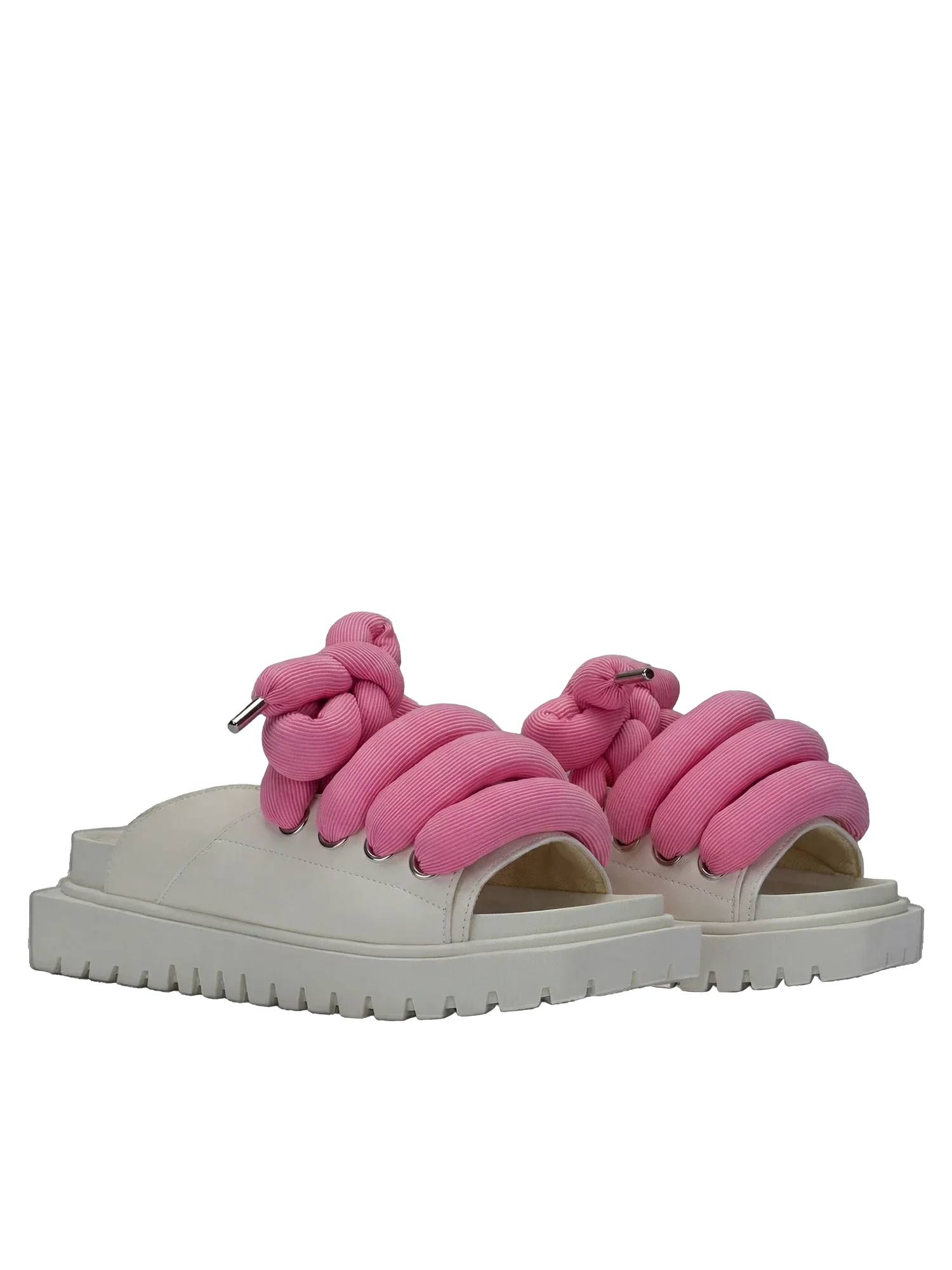 Sandale — Piele crem — LT Roz