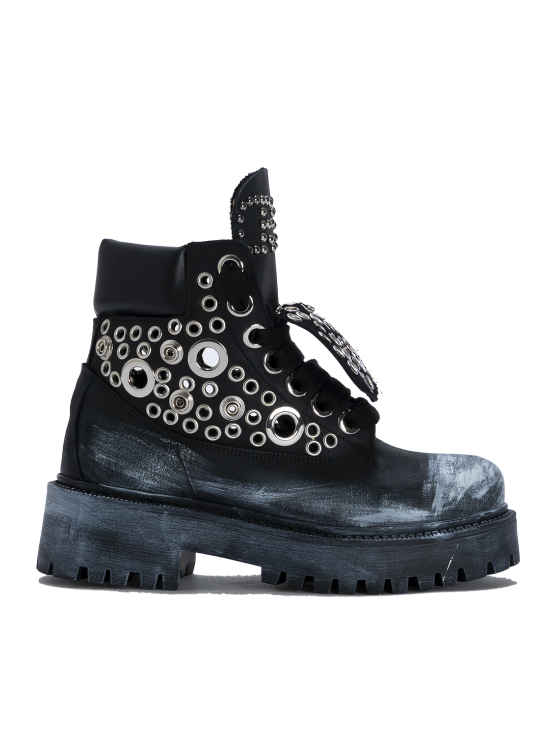 STARBOOT CUSTOM — Ediție neagră cu ocheți argintii