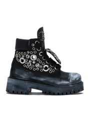 STARBOOT CUSTOM — Ediție neagră cu ocheți argintii