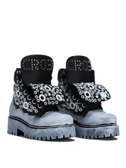 STARBOOT CUSTOM — Ediție albă pictată cu ocheți