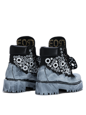 STARBOOT CUSTOM — Ediție albă pictată cu ocheți