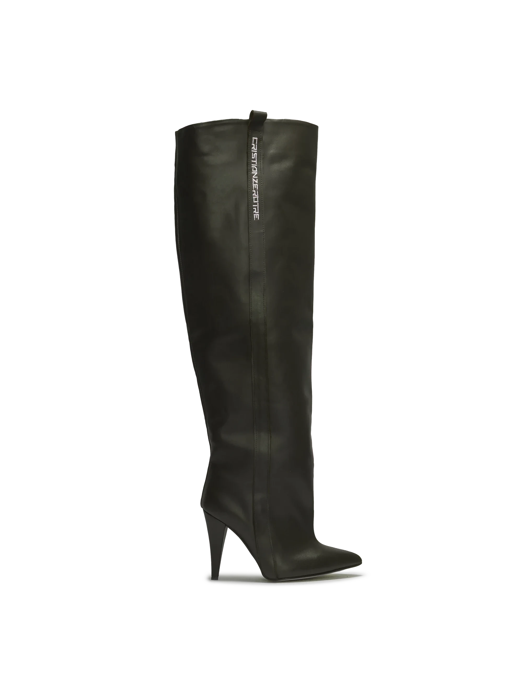 STORM – Stivali Alti Verde Scuro con Tacco