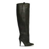 STORM – Stivali Alti Verde Scuro con Tacco