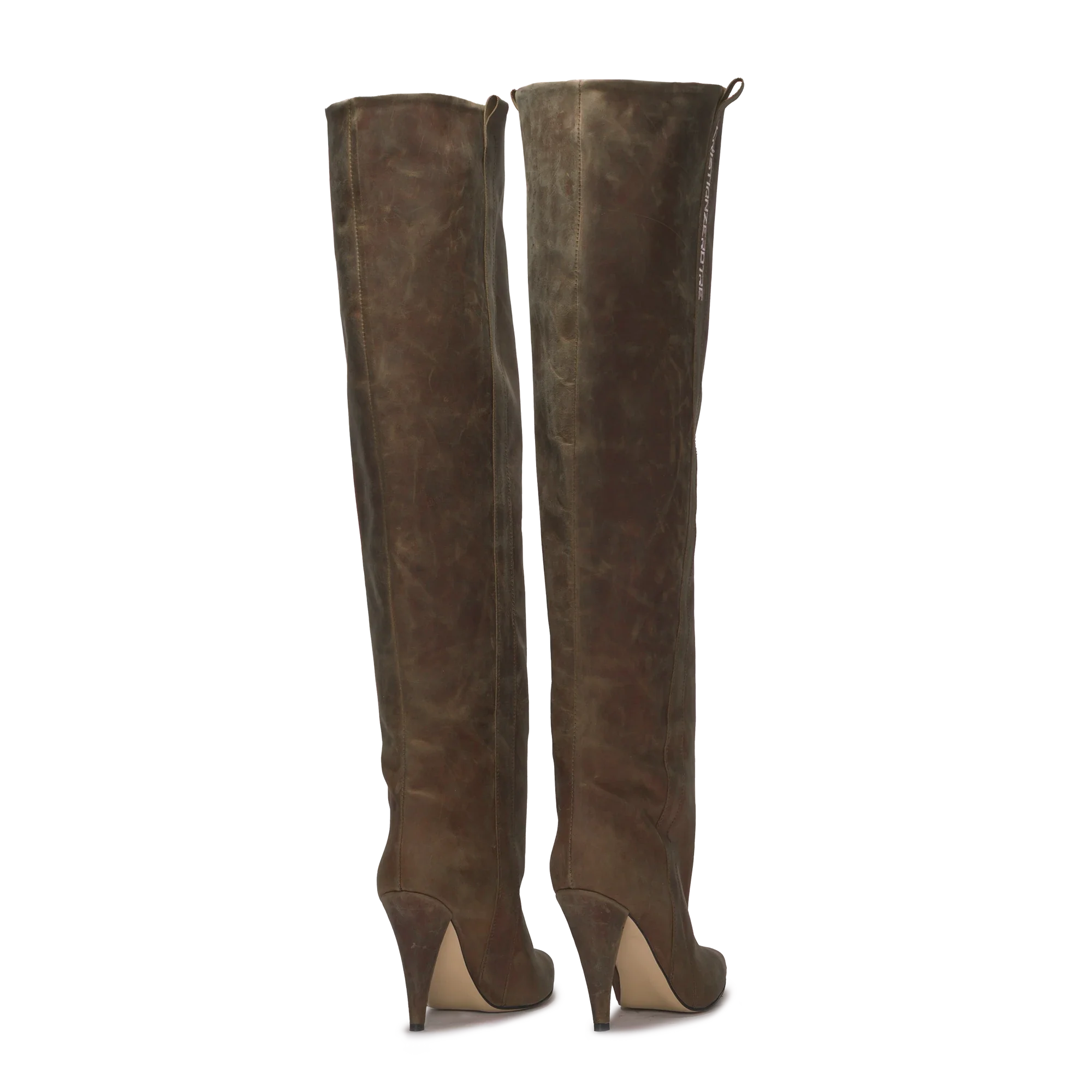 STORM – Stivali Alti in Pelle Vintage Marrone Espresso
