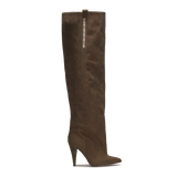 STORM – Stivali Alti in Pelle Vintage Marrone Espresso