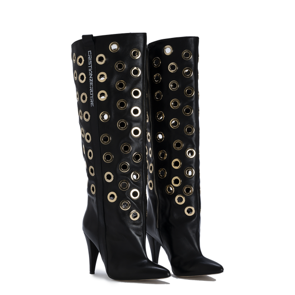 STORM – Gold Eyelet Boots