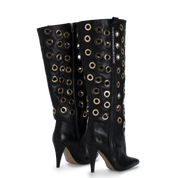 STORM – Gold Eyelet Boots