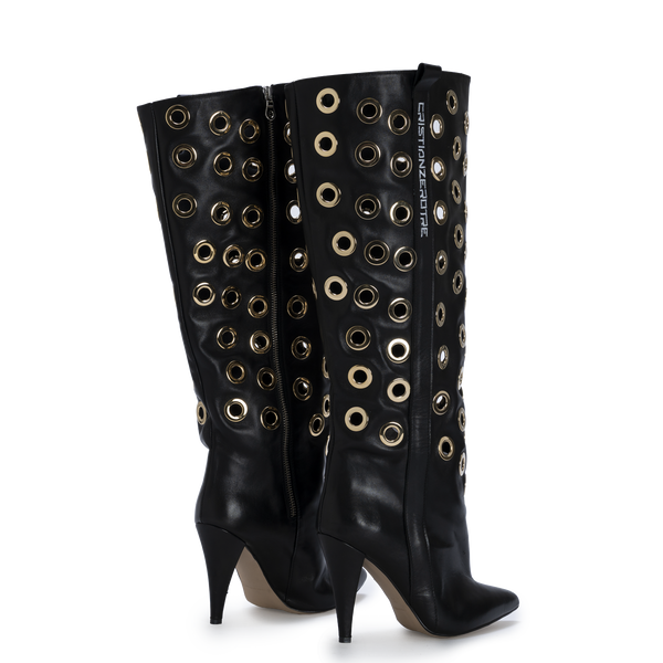 STORM – Gold Eyelet Boots